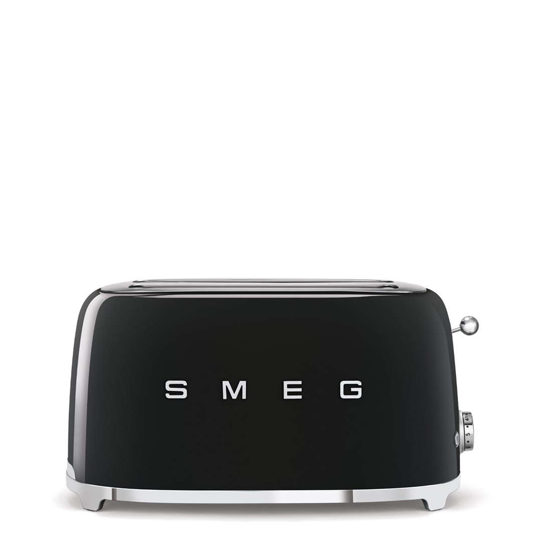 Toster Smeg TSF02BLEU czarny 4 kromek, metalowa obudowa