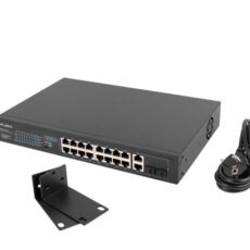 LANBERG SWITCH RACK 19" 16X 100MB POE+/2X COMBO GIGABIT 250W NIEZARZĄDZALNY RSFE-16P-2C-250