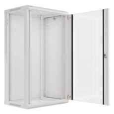 Szafa rack Lanberg WF01-6422-10S (22U; 1080mm / 600mm / 450 mm; wisząca; Szklane; 19''; kolor szary)