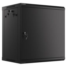 LANBERG SZAFA WISZĄCA RACK 19" 12U 600X450 DRZWI METALOWE CZARNA (FLAT PACK) WF01-6412-00B
