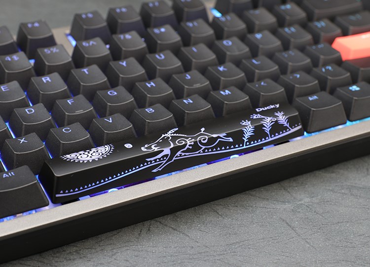 Ducky Shine 7 klawiatura Gaming USB Niemiecki Czarny - obrazek 2