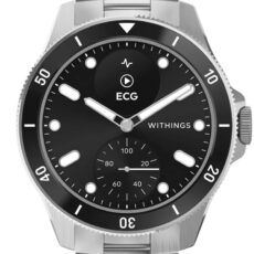 Zegarek Withings Scanwatch Nova - EKG, puls, SPO2, temperatura, aktywność, sen (42mm, czarny)