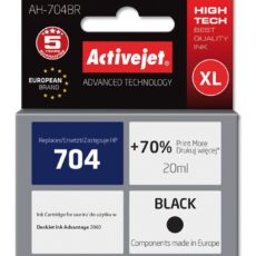 Activejet AH-704BR Tusz (zamiennik HP 704 CN692AE; Premium; 20 ml; czarny)