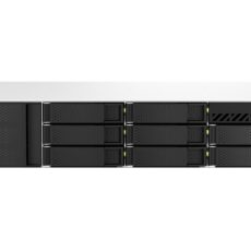 Qnap TS-873AeU-RP-4G, 2U, 8 x 2.5"/3.5" SATA, AMD Ryzen V1500B 4C/8T, 4GB DDR4 SODIMM  (max. 64GB), 2 x 2.5GbE, optional 10GbE, Redundant PSU