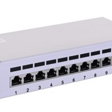 Patch panel Lanberg PPF6-9012-S (1U; 10"; kat. 6; FTP; 12xRJ-45)