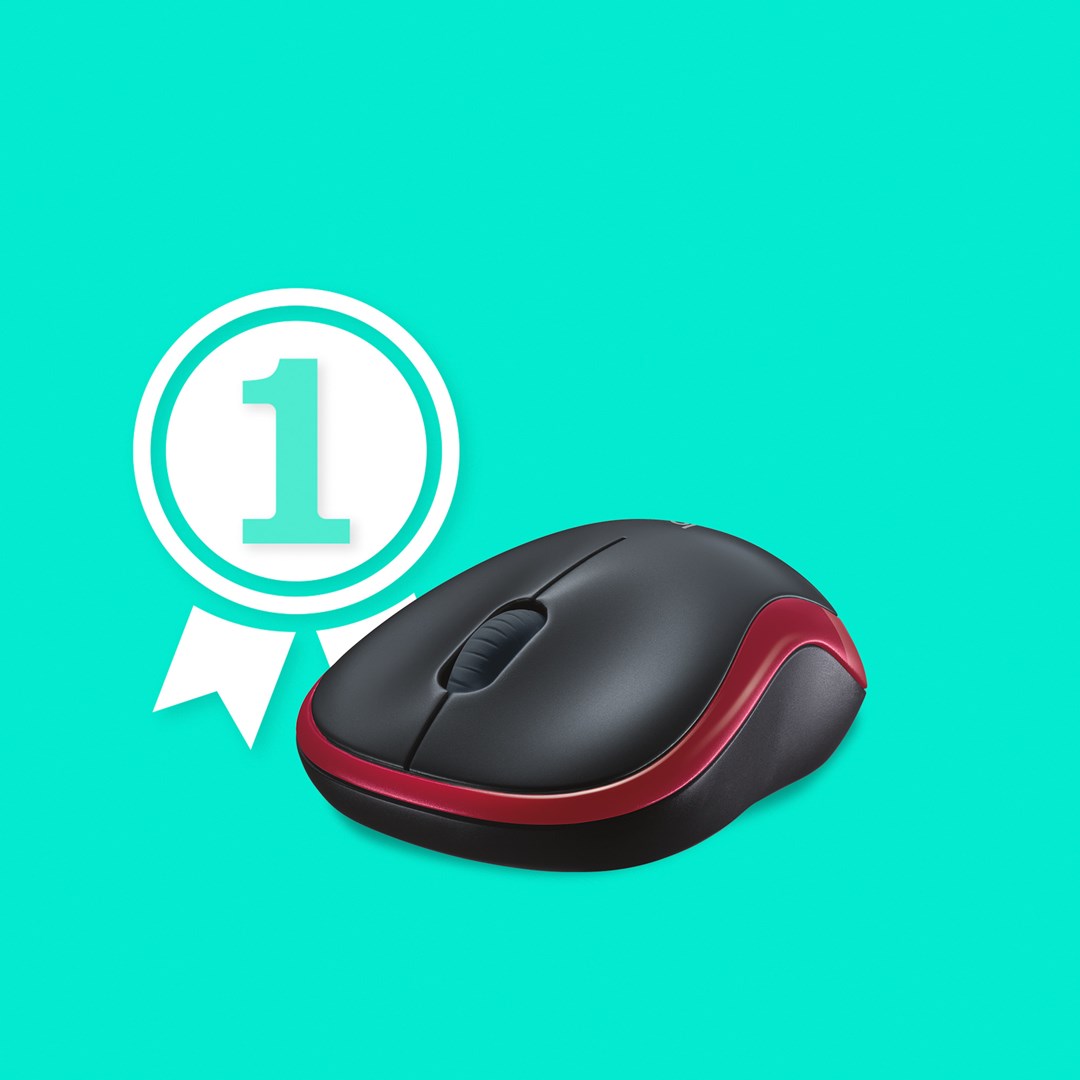 Mysz Logitech M185 910-002240 (optyczna; 1000 DPI; kolor czerwony) - obrazek 2