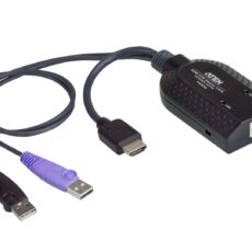 Adapter ATEN KA7168 (HDMI, USB 2.0 - RJ45 ; kolor czarny)