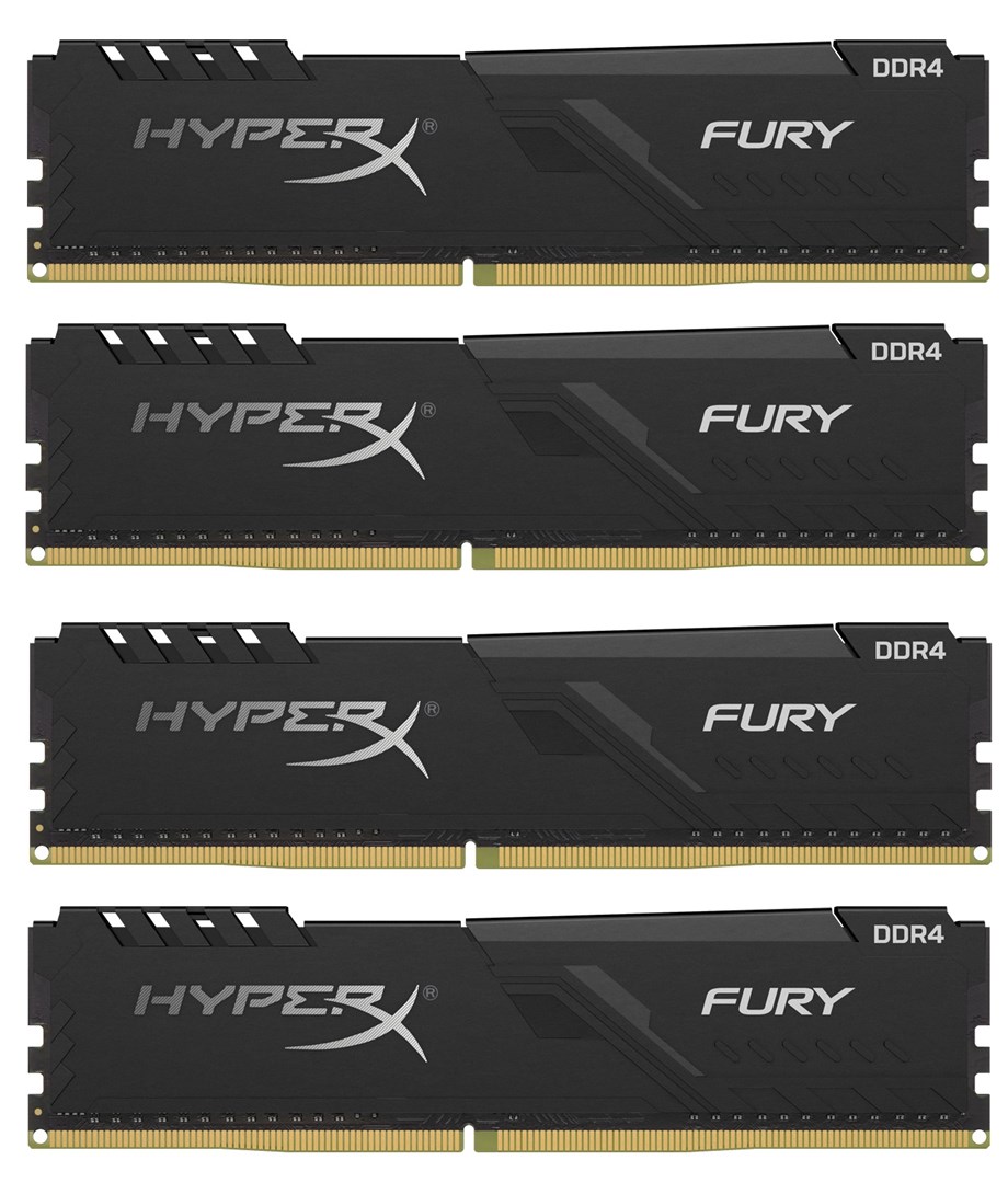 KINGSTON HyperX FURY DDR4 4x16GB 2666MHz Black