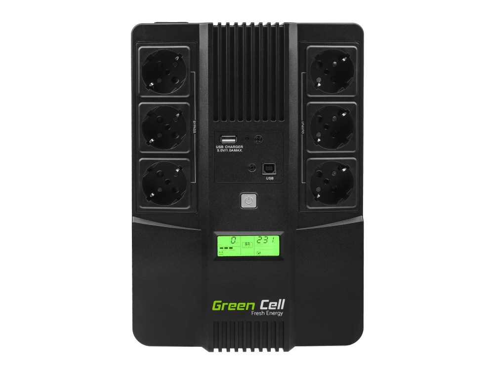 GREEN CELL ZASILACZ AWARYJNY UPS07 AIO 800VA 480W - obrazek 2