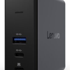 Lenovo X9 Charging GaN Dock Przewodowa USB 3.2 Gen 2 (3.1 Gen 2) Type-C Szary