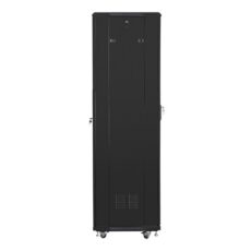 Szafa jednosekcyjna, zamykana na zamek Lanberg FF01-6642-12B (42U; 19''; 2050mm / 600mm / 600 mm; stojąca; Pełne, Szklane; 800 kg; kolor czarny)