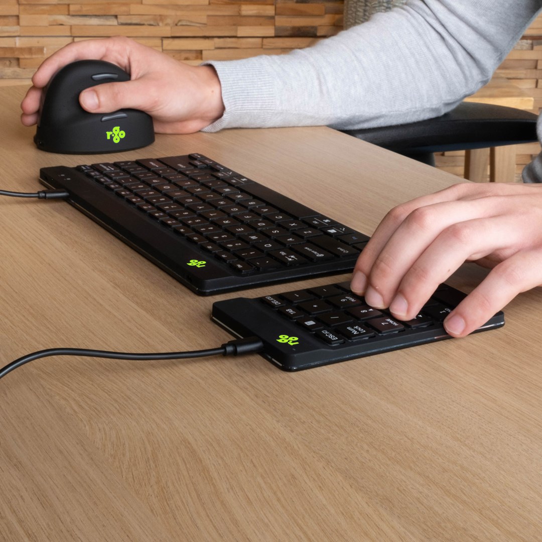Klawiatura numeryczna R-Go Tools Numpad Break USB juodas - obrazek 2