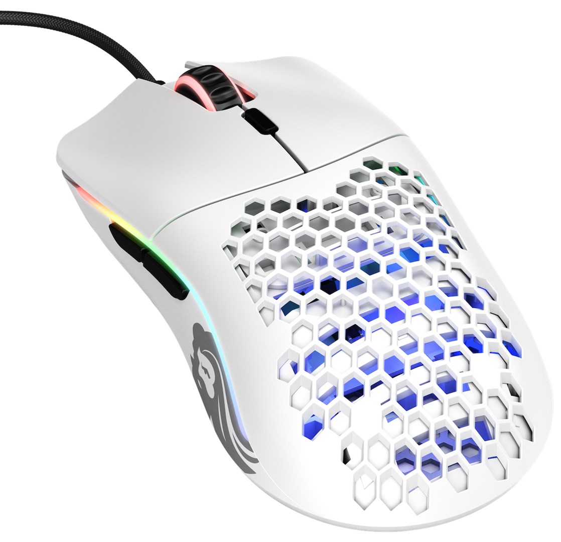 GLORIOUS MYSZ PC RACE MODEL O- GAMING WHITE MATOWA - obrazek 2