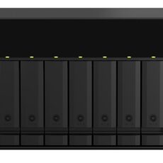 Zestaw Qnap TS-873A-SW5T (TS-873A-8G + switch QSW-1105-5T 5x2.5GbE), Tower, 8 x 2.5"/3.5" SATA, AMD Ryzen V1500B 4C/8T, 8GB DDR4 (Max. 64GB), 2 x 2.5GbE, optional 10GbE, Single PSU, 250W