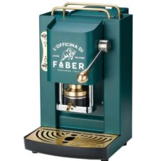 Ekspres do kawy Faber Pro Deluxe ESE Pad Brytyjski Zielony & Mosiądz