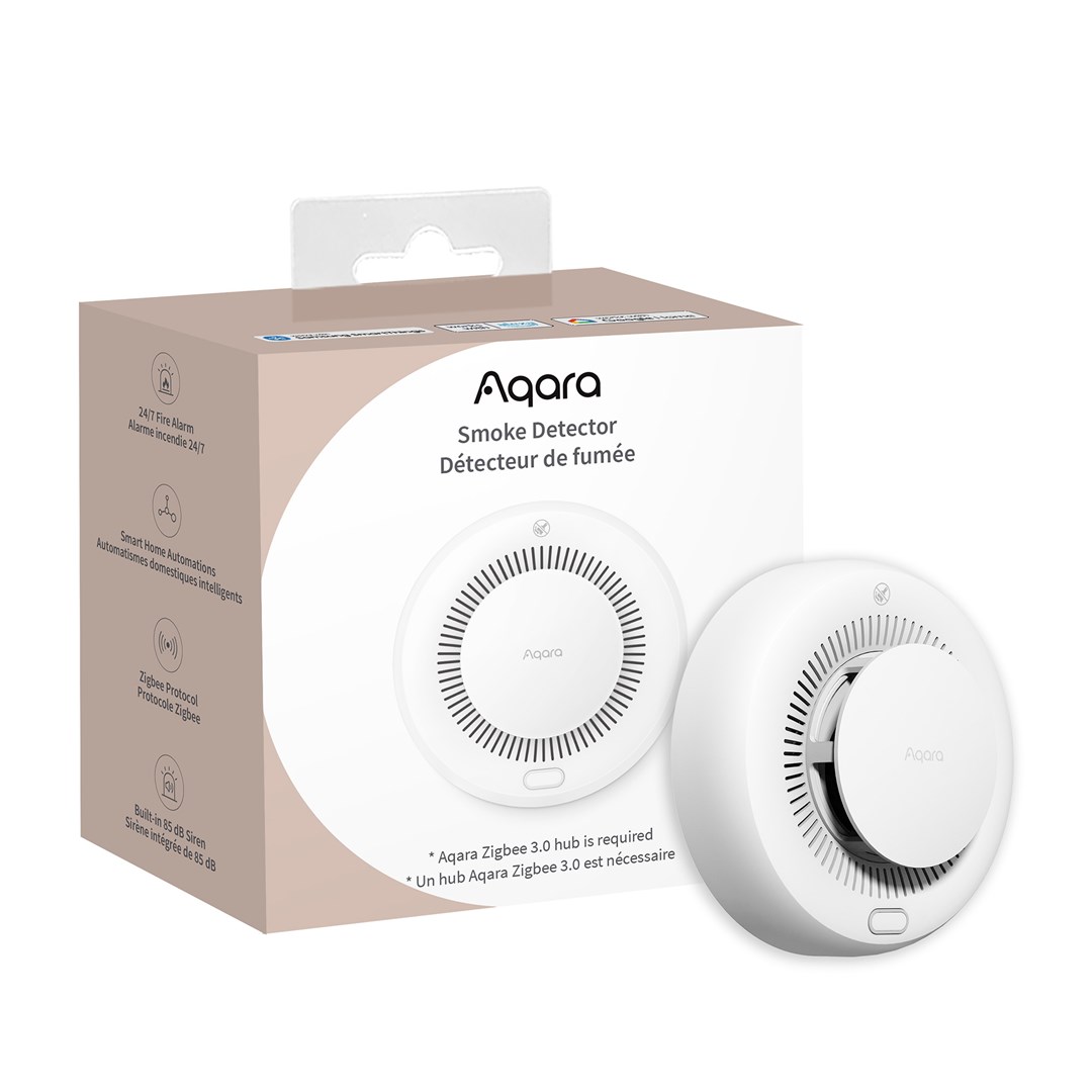 Aqara SD-S01D inteligentny czujnik dymu, fotoelektryczne czujniki odbicia, połączenia bezprzewodowe
