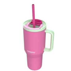 Kubek termiczny z teleskopową słomką Kambukka Rio Tumbler 950ml Bubblegum Mint