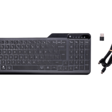 Klawiatura HP 400 Backlit Wired Keyboard przewodowa czarna 7N7C0AA