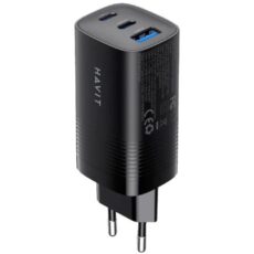 Ładowarka Havit UC20 EU USB-C+USB-C+USB-A (czarny)