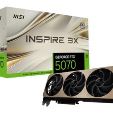Karta graficzna MSI GeForce RTX 5070 12G INSPIRE 3X OC (DLSS 4, 3x DisplayPort, 1x HDMI 2.1)