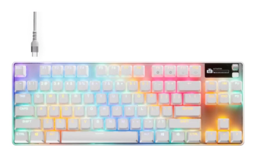 Klawiatura SteelSeries Apex Pro TKL Gen 3 White US - obrazek 2