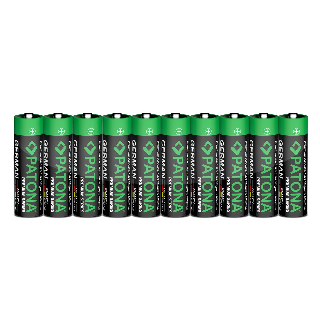 PATONA Premium AA Mignon LR06 – 10x baterii alkalicznych 1.5V