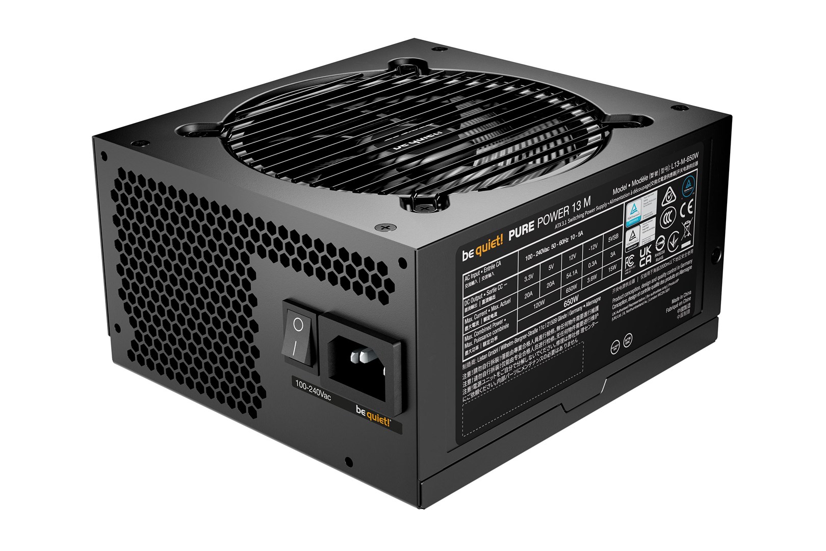 ZASILACZ BEQUIET! PURE POWER 13 M 650W - obrazek 2