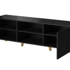 Szafka RTV PAFOS 150x40x52 czarny mat