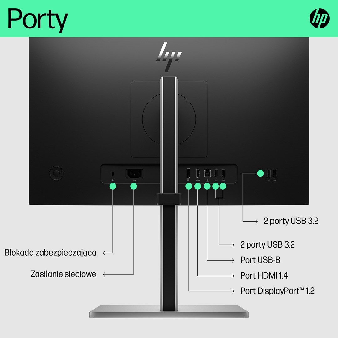 HP E-Series Monitor E22 G5 FHD - obrazek 2