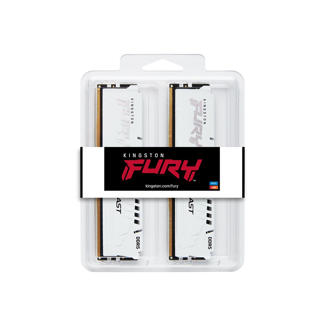 Kingston FURY DDR5 64GB (2x32GB) 5600MHz CL40 Beast White - obrazek 2