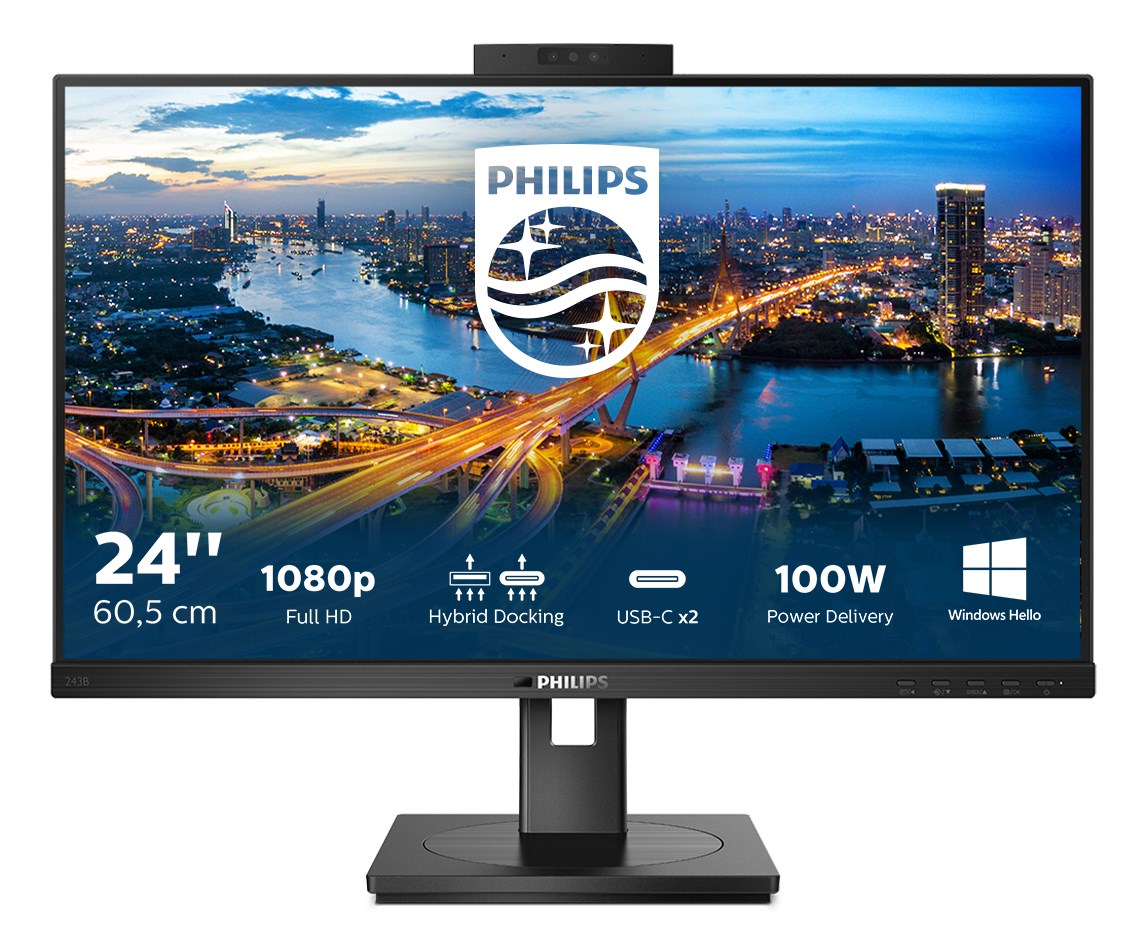 MONITOR PHILIPS LED 23,8" 243B1JH/00 - obrazek 2