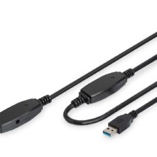 Kabel przedłużający USB 3.0 SuperSpeed 20mTyp USB A/USB A M/Ż aktywny czarny 20m