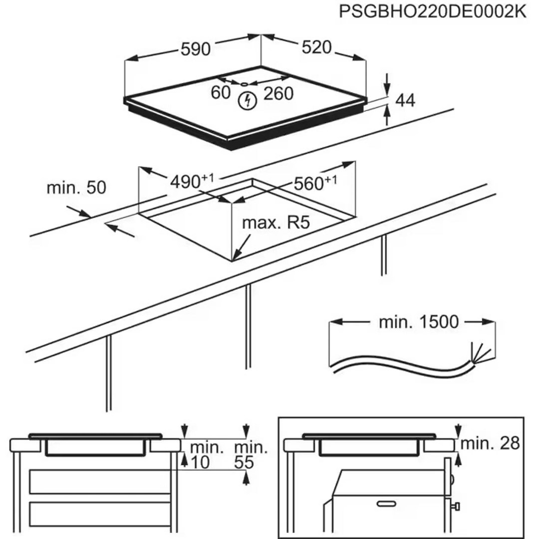Płyta indukcyjna ELECTROLUX EIT60433CT SaphirMatt - obrazek 2