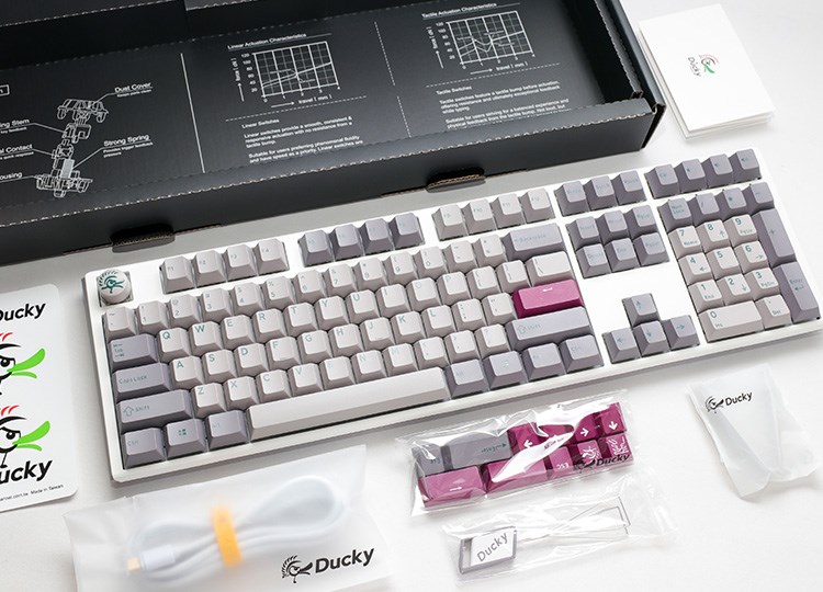 Ducky One 3 klawiatura Gaming USB Szary - obrazek 2