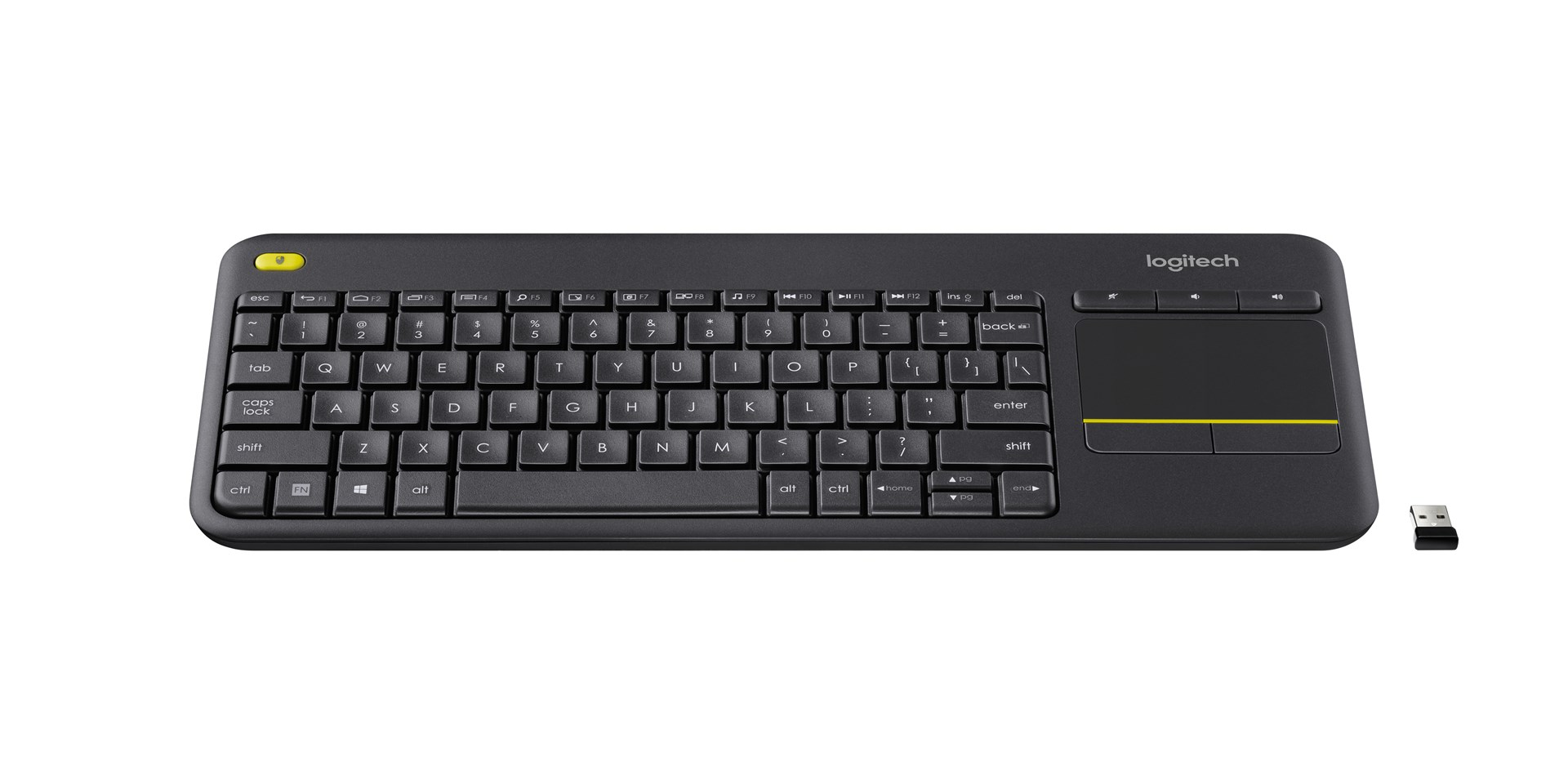 Klawiatura Logitech K400 920-007145 (USB 2.0; kolor czarny - obrazek 2