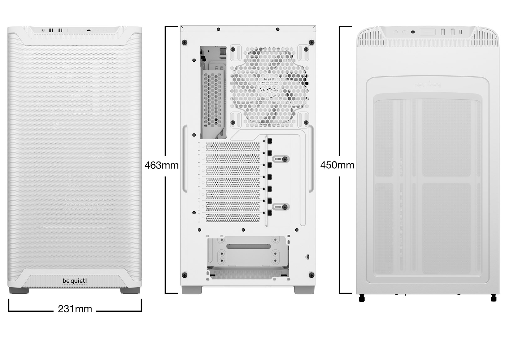 OBUDOWA BE QUIET! PURE BASE 501 Airflow Window White - obrazek 2