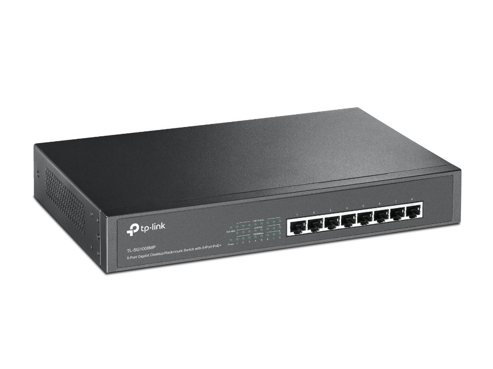Switch PoE TP-LINK TL-SG1008MP (8x 10/100/1000Mbps) - obrazek 2