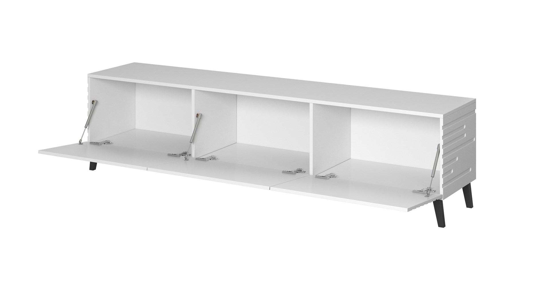 Szafka RTV NOVA 186x40x48 biały mat - obrazek 2