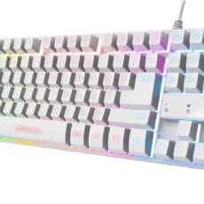 Klawiatura gamingowa TRUST GXT833W THADO TKL US White