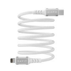 Kabel magnetyczny Havit Typ C-Lightning (biały)