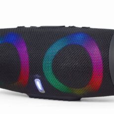 GEMBIRD PRZENOŚNY GŁOŚNIK BLUETOOTH LED RMS 2X 5W, WBUDOWANY MIKROFON, KOLOR CZARNY, USB, AUX, MICROSD