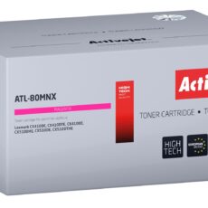 Activejet ATL-80MNX Toner (zamiennik do Lexmark 80C2HME, Supreme; 3000 stron; czerwony)