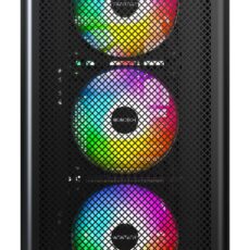 Drewniana obudowa PC Montech XR, Midi-Tower, ATX, ARGB, szkło hartowane
