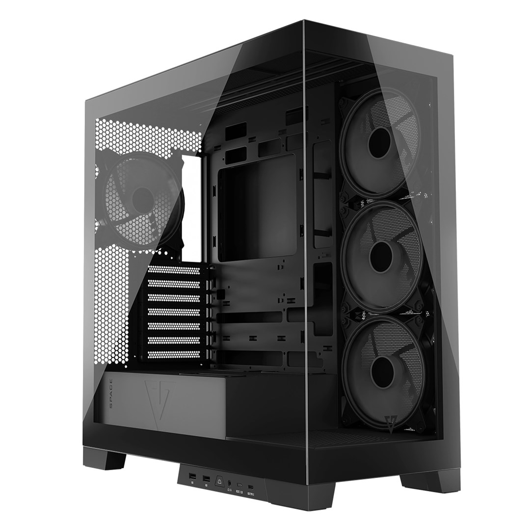 MODECOM OBUDOWA VOLCANO SPACE APEX ARGB MIDI CZARNA - obrazek 2