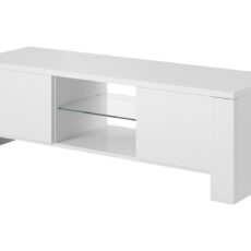 Szafka RTV WEST 42/130/42 biały/ biały mat
