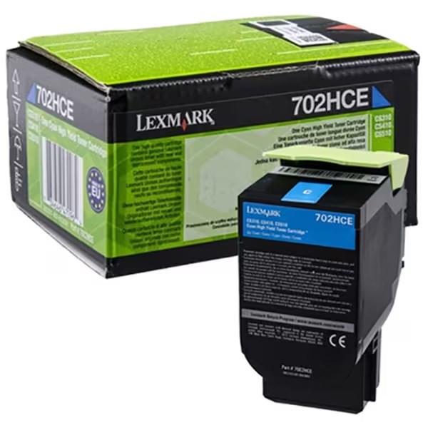 Lexmark Toner 70C2HCE Cyan - obrazek 2