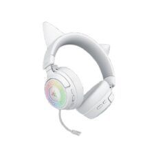 Zestaw słuchawkowy Razer Kraken Kitty V3 Pro Bluetooth Nauszne Mikrofon Bezprzewodowy Biały