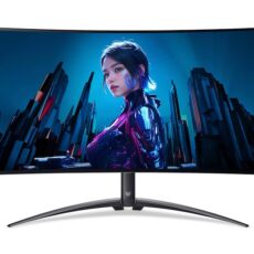 Acer UM.TXXEE.001 monitor komputerowy 99,1 cm (39") 3440 x 1440 px UltraWide Quad HD OLED Czarny