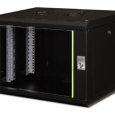Digitus Szafa sieciowa wisząca Unique 19" 7U rack 600x450, drzwi szyba, czarny, niedzielona, złożona, 100kg