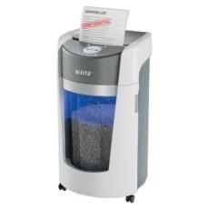 LEITZ Niszczarka IQ OptiMax Office 35 L, P-5, Ścinki 2x15, Automatyczny Start/Stop, Funkcja cofania, Obrotowy pojemnik - 33% większa pojemność na ścinki